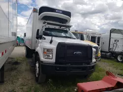 Salvage trucks for sale at Cicero, IN auction: 2021 Ford F750 Super Duty