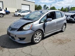 Salvage cars for sale at Woodburn, OR auction: 2009 Honda FIT Sport
