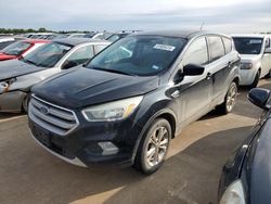 Salvage cars for sale at Wilmer, TX auction: 2017 Ford Escape SE