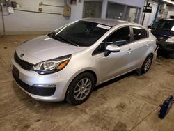 Salvage cars for sale at Wheeling, IL auction: 2016 KIA Rio LX