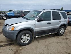 Salvage cars for sale at Woodhaven, MI auction: 2002 Ford Escape XLT