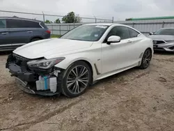 Salvage cars for sale at Houston, TX auction: 2017 Infiniti Q60 Premium