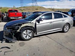 Salvage cars for sale at Littleton, CO auction: 2018 Hyundai Sonata Hybrid