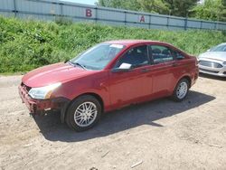 Salvage cars for sale from Copart Davison, MI: 2011 Ford Focus SE