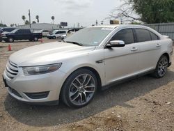 Salvage cars for sale at Mercedes, TX auction: 2015 Ford Taurus Limited