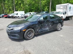 Salvage cars for sale at East Granby, CT auction: 2017 Honda Civic LX