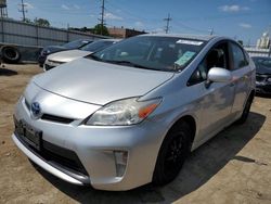 Salvage cars for sale from Copart Chicago Heights, IL: 2014 Toyota Prius
