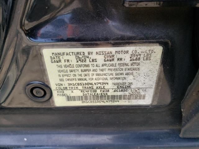 2004 Nissan Sentra 1.8