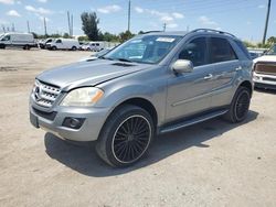 Salvage cars for sale at Miami, FL auction: 2010 Mercedes-Benz ML 350 4matic