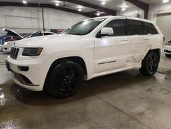 Salvage cars for sale at Avon, MN auction: 2016 Jeep Grand Cherokee Overland