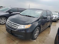 Salvage cars for sale at Grand Prairie, TX auction: 2011 Honda Odyssey EXL