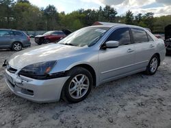 Salvage cars for sale at Mendon, MA auction: 2006 Honda Accord EX