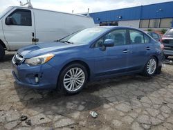 Salvage cars for sale at Woodhaven, MI auction: 2012 Subaru Impreza Limited
