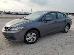 Salvage cars for sale from Copart Houston, TX: 2015 Honda Civic LX