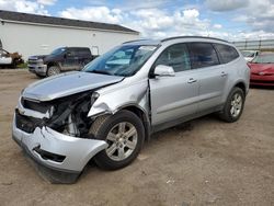 Salvage cars for sale from Copart Portland, MI: 2012 Chevrolet Traverse LT