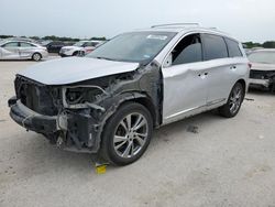 Salvage cars for sale from Copart San Antonio, TX: 2013 Infiniti JX35