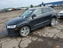 Salvage cars for sale at Woodhaven, MI auction: 2018 Audi Q3 Premium Plus