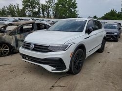 Salvage cars for sale at Sikeston, MO auction: 2022 Volkswagen Tiguan SE R-LINE Black