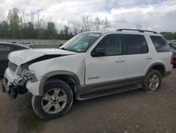 Salvage cars for sale at Leroy, NY auction: 2004 Ford Explorer Eddie Bauer