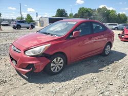 Salvage cars for sale at Mebane, NC auction: 2017 Hyundai Accent SE