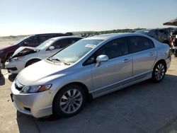 Salvage cars for sale at Grand Prairie, TX auction: 2010 Honda Civic EXL