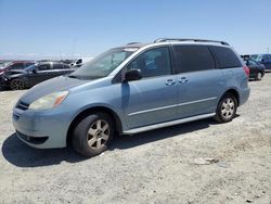 Salvage cars for sale at Antelope, CA auction: 2004 Toyota Sienna CE