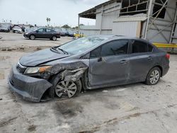 Honda salvage cars for sale: 2012 Honda Civic LX