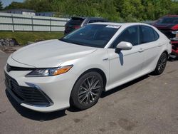 Salvage cars for sale at Assonet, MA auction: 2021 Toyota Camry XLE