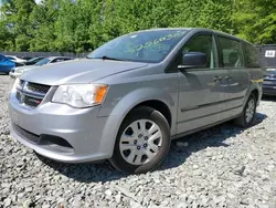 Salvage cars for sale at Waldorf, MD auction: 2014 Dodge Grand Caravan SE