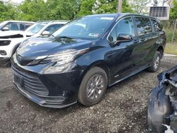 Toyota Sienna LE salvage cars for sale: 2021 Toyota Sienna LE