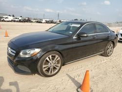 Salvage cars for sale at Houston, TX auction: 2016 Mercedes-Benz C300