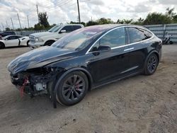 Salvage cars for sale from Copart Miami, FL: 2017 Tesla Model X
