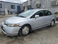 Salvage cars for sale from Copart Los Angeles, CA: 2006 Honda Civic Hybrid