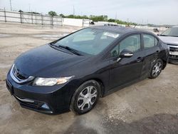 Salvage cars for sale at Cahokia Heights, IL auction: 2013 Honda Civic Hybrid L