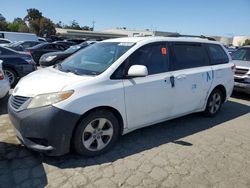 Salvage cars for sale from Copart Martinez, CA: 2011 Toyota Sienna LE