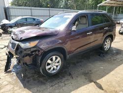 Salvage cars for sale at Austell, GA auction: 2011 KIA Sorento Base