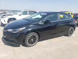 Salvage cars for sale at Grand Prairie, TX auction: 2018 Chevrolet Cruze LT