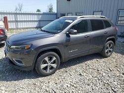 Jeep salvage cars for sale: 2019 Jeep Cherokee Limited