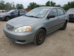 Salvage cars for sale from Copart Baltimore, MD: 2004 Toyota Corolla CE