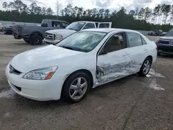 Salvage cars for sale at Harleyville, SC auction: 2004 Honda Accord EX