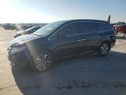 Salvage cars for sale at Grand Prairie, TX auction: 2014 Honda Odyssey Touring