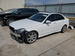 Salvage cars for sale at Haslet, TX auction: 2013 Mercedes-Benz C 350