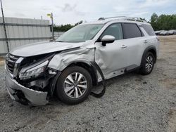 Salvage cars for sale at Lumberton, NC auction: 2022 Nissan Pathfinder SL