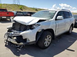 Salvage cars for sale at auction: 2012 Toyota Highlander Base