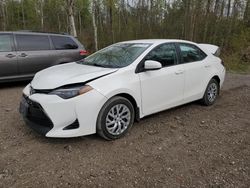Salvage cars for sale from Copart Bowmanville, ON: 2017 Toyota Corolla L