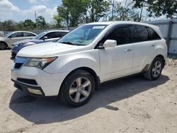 Salvage cars for sale at Riverview, FL auction: 2010 Acura MDX Technology