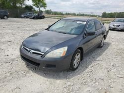 Salvage cars for sale at Cicero, IN auction: 2007 Honda Accord EX