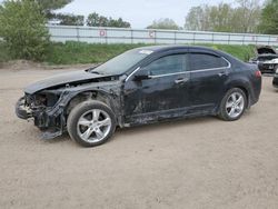 Salvage cars for sale at Davison, MI auction: 2012 Acura TSX