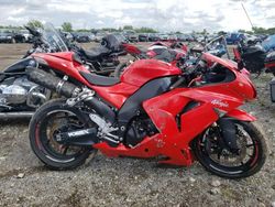 Salvage motorcycles for sale at Chicago Heights, IL auction: 2007 Kawasaki ZX1000 D