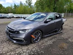 Salvage cars for sale at Portland, OR auction: 2020 Honda Civic EX